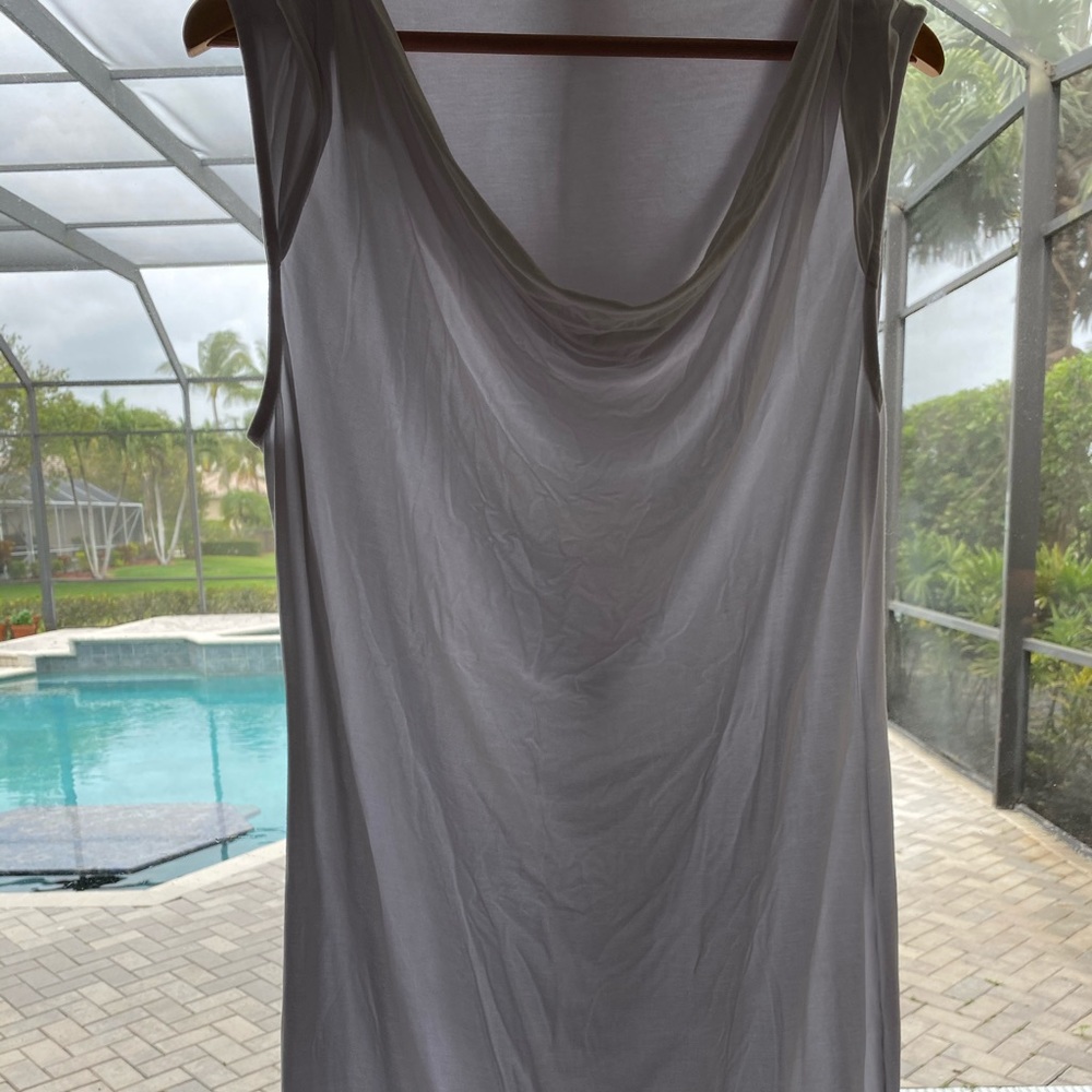 Beach cover up with hood.